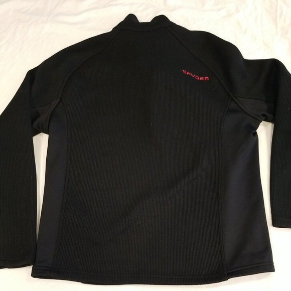 Spyder Black Jacket/Sweater with Red Details - Picture 7 of 10
